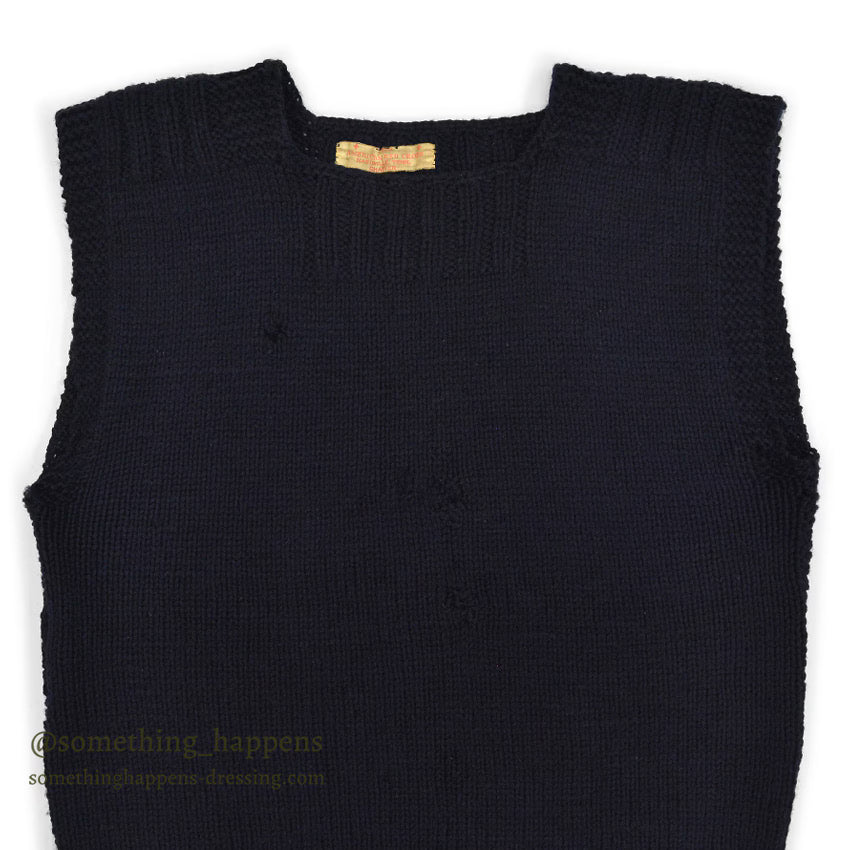 1940's WW2 AMERICAN RED CROSS WOOL KNIT VEST...