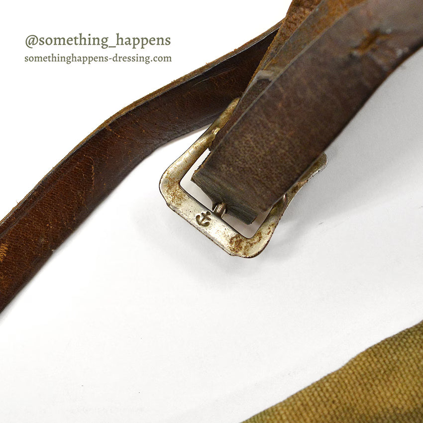 1940's~ WW2 ERA HAND PAINTED CAMO CANVAS BAG...