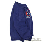 1990's CHAMPION BIG RUNNER PRINT SWEAT SHIRT WITH PATCH...XX-LARGE