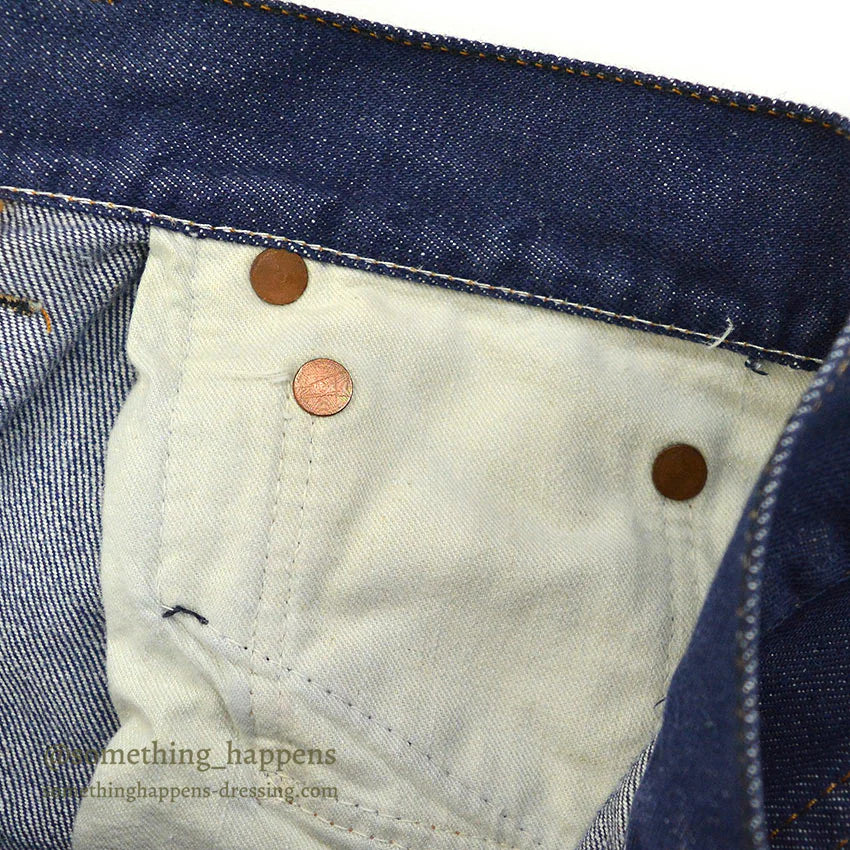 1960's POWR HOUSE MONTGOMERY WARD 101 DENIM PANTS SELVAGE... W34/L29