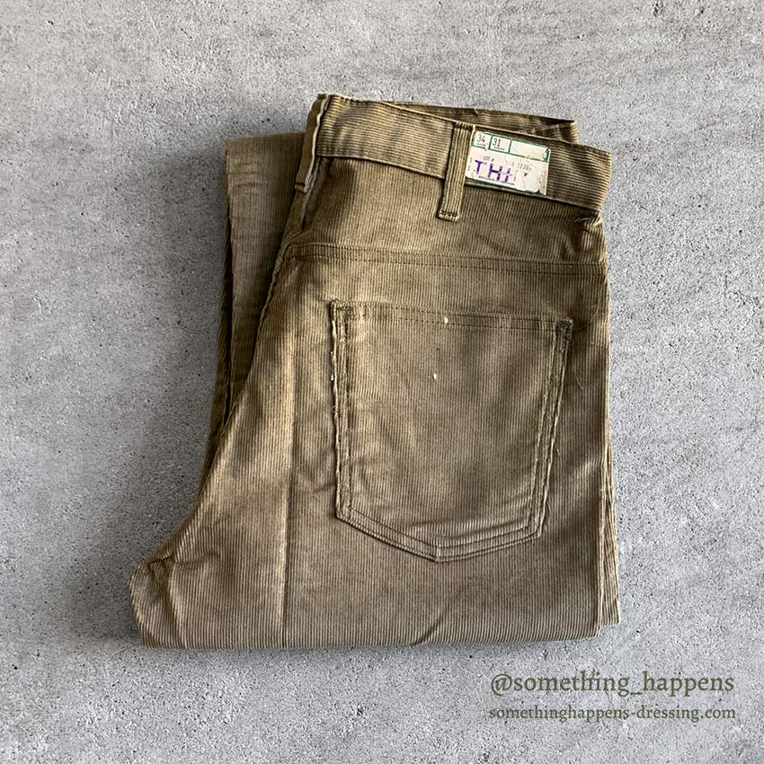 1960's DEADSTOCK LEVI'S 518 BIG-E SLIM FITS CORDUROY PANTS... W34/L31