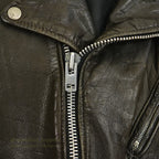 1980's SCHOTT 125 DOUBLE RIDERS JACKET BACK PAINT... 40