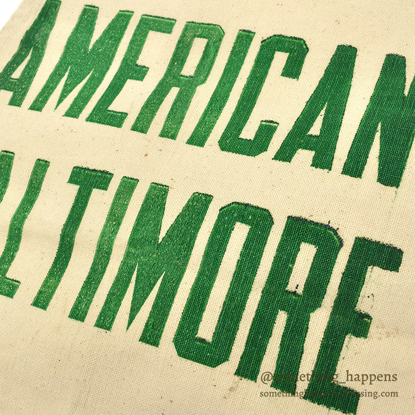1950's~ DEADSTOCK NEWS AMERICAN BALTIMORE CANVAS APRON...