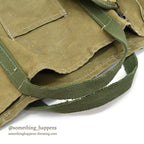 1950's~ MILITARY CANVAS TOTE BAG...