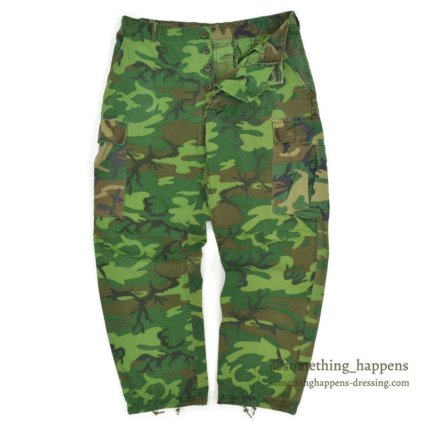 1970's USARMY ERDL MIX LEAF PANTS... MEDIUM-REGULAR