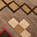 ~1930's NAVAJO RUG DOUBLE STEPPED DIAMOND ... 149cm/106cm