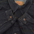 1980's Levi's 70506-0259 BLACK DENIM JACKET... 42R