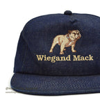 1990's~ WIEGAND MACK BULLDOG EMBROIDERY DENIM CAP...