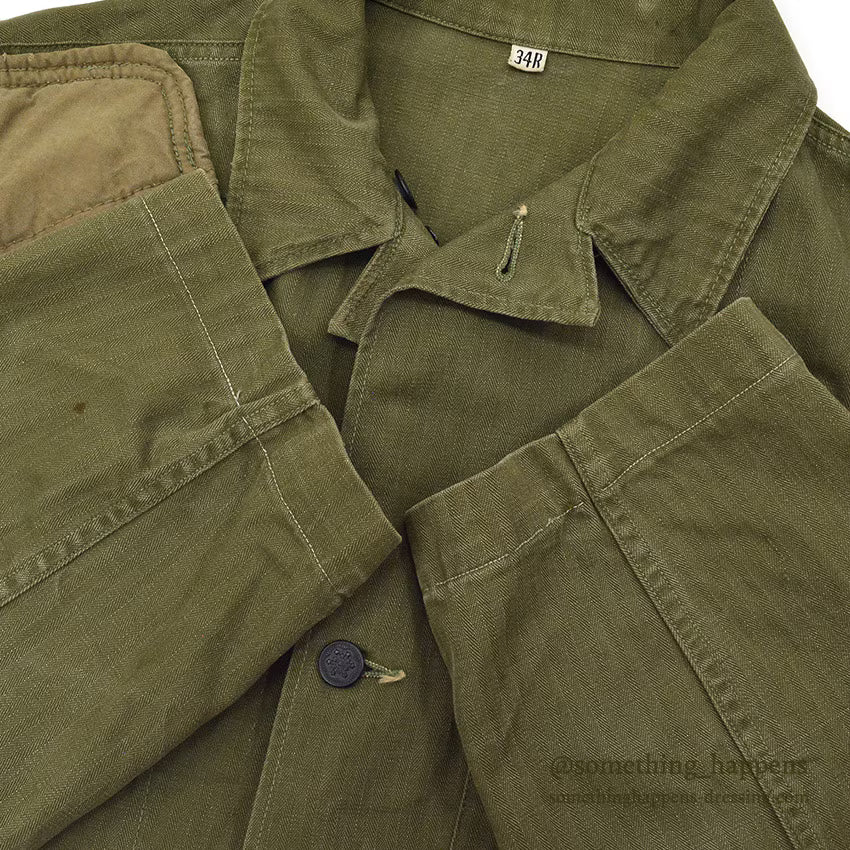 1940's U.S.ARMY M-43 HBT MODIFIED SHOOTING JACKET ... 34R