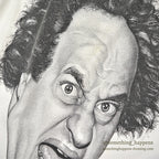 1990's THE THREE STOOGES LARRY FACE PRINT T-SHIRT ... L