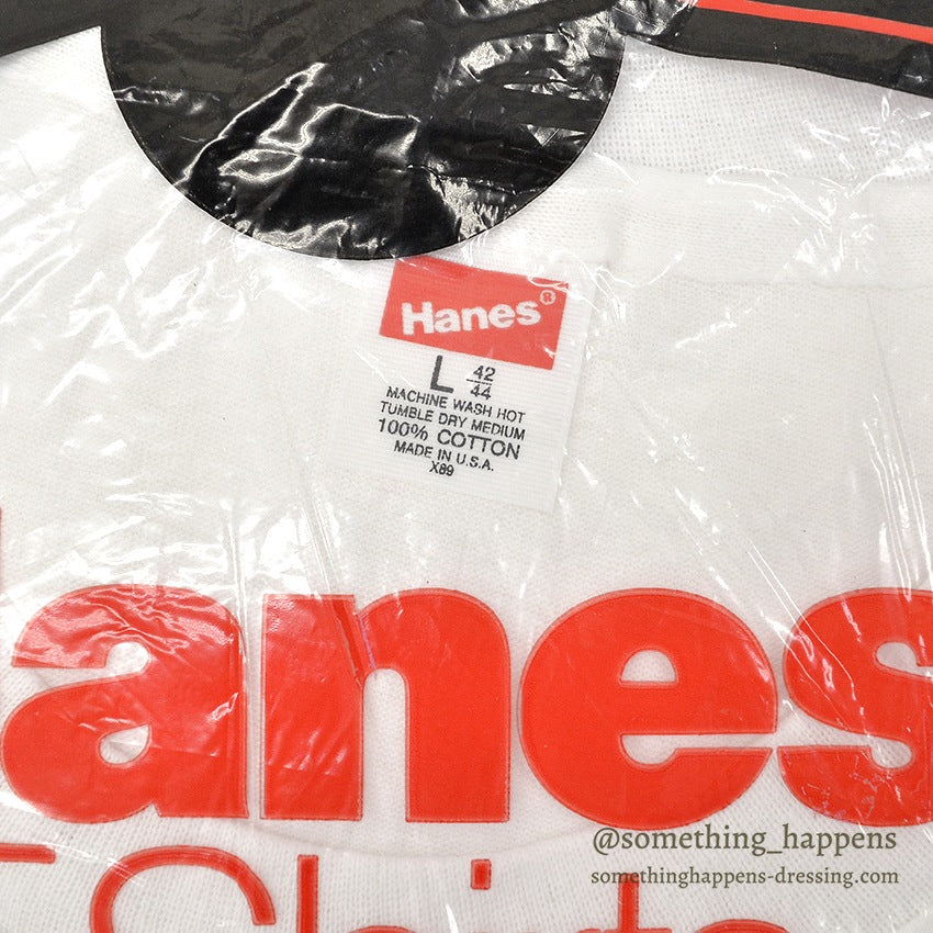 1980's DEADSTOCK HANES 3 PACK T-SHIRTS... LARGE