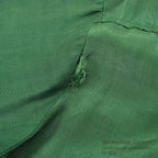 1950's~ YIN YANG EMBROIDERY SOUVENIR GREEN SATIN SHIRT ... Fits like S