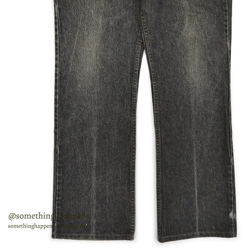 1990's Levi's 517 BLACK DENIM PANTS...W33/L29