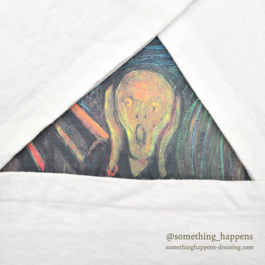 1990s ONEITA Edvard Munch The Scream ART PRINT T-SHIRT ... XL