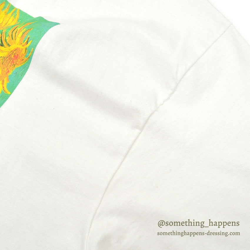 1990s HANES Van Gogh Sunflowers Art Print T-Shirt... XL