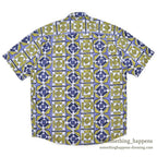 1980's BANANA REPUBLIC SAFARI & TRAVEL BATIK PRINT S/S SHIRT ... M