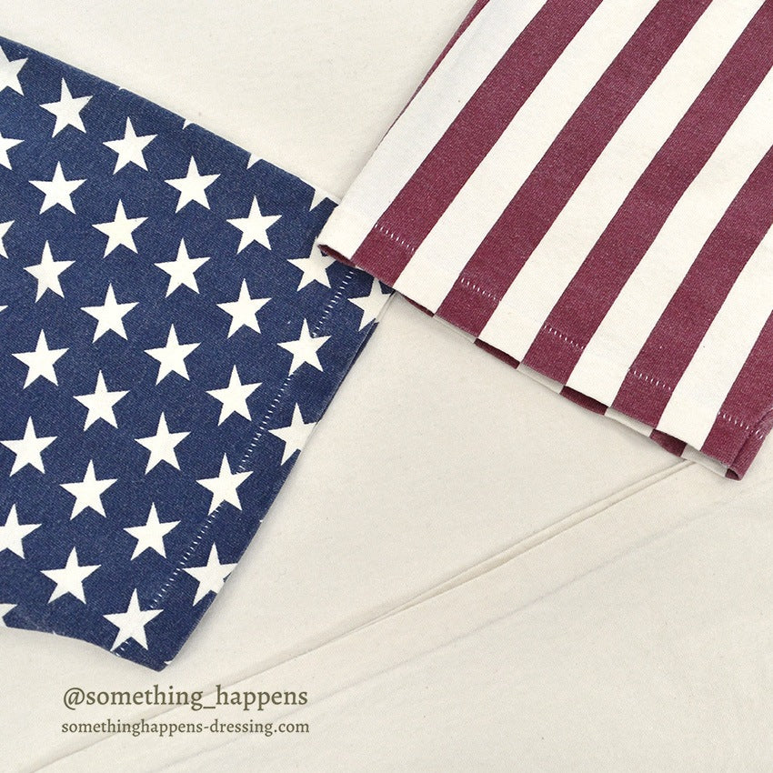 1990's US FLAG SLEEVE PRINT T-SHIRT...