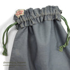 1940's AMERICAN JUNIOR RED CROSS WW2 GRAY COTTON DITTY BAG ...