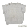 1960's CUT OFF FRONT-V SWEAT SHIRT WORN ... AS IS