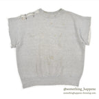 1960's CUT OFF FRONT-V SWEAT SHIRT WORN ... AS IS