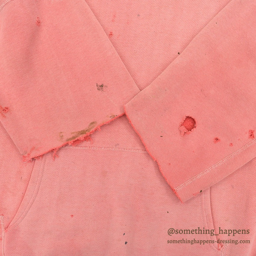 1950's RED FADED SWEAT HOODIE NICE WORN ...