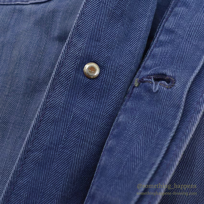 1940's Lee MOBIL PEGASUS EMBROIDERY HBT SHOP COAT TWO-TONE ... 42