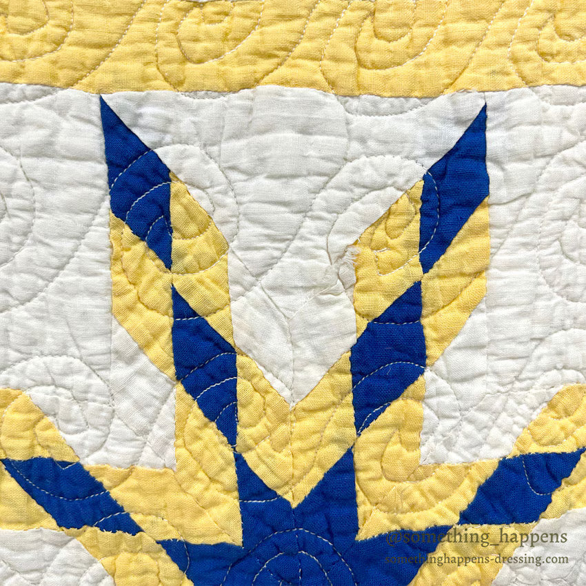 EIGHT POINT STAR PATCHWORK QUILT... 188cm/156cm