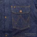 1960's WRANGLER 11MJZ DENIM JACKET NON WASH... 46