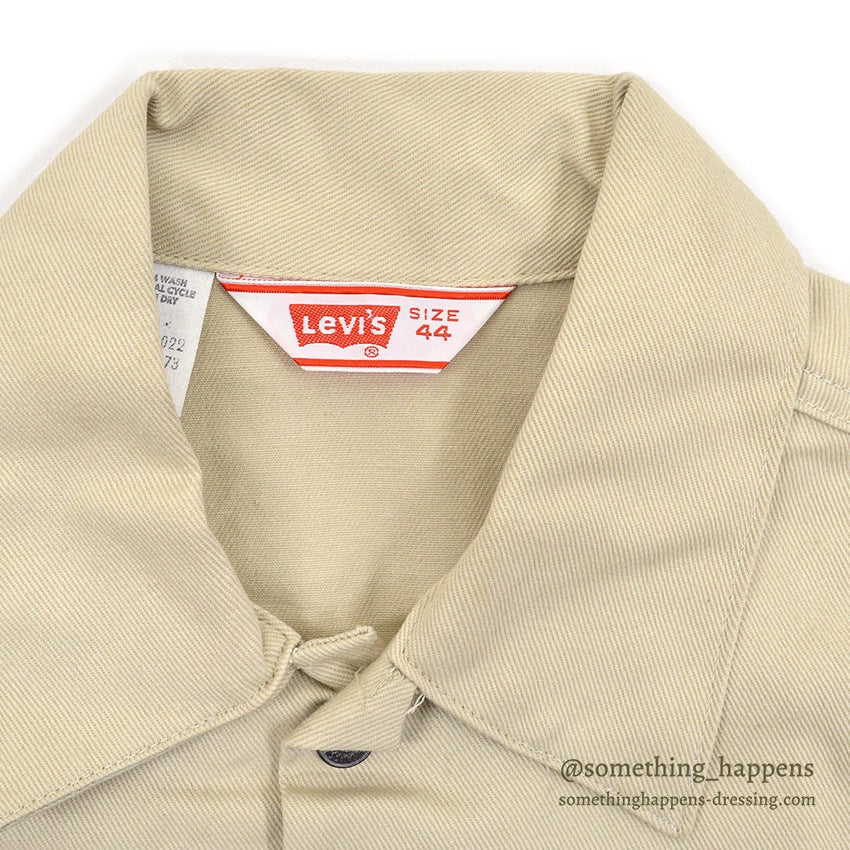 1970's DEADSTOCK Levi's 70505-1022 COTTON TWILL JACKET... 44