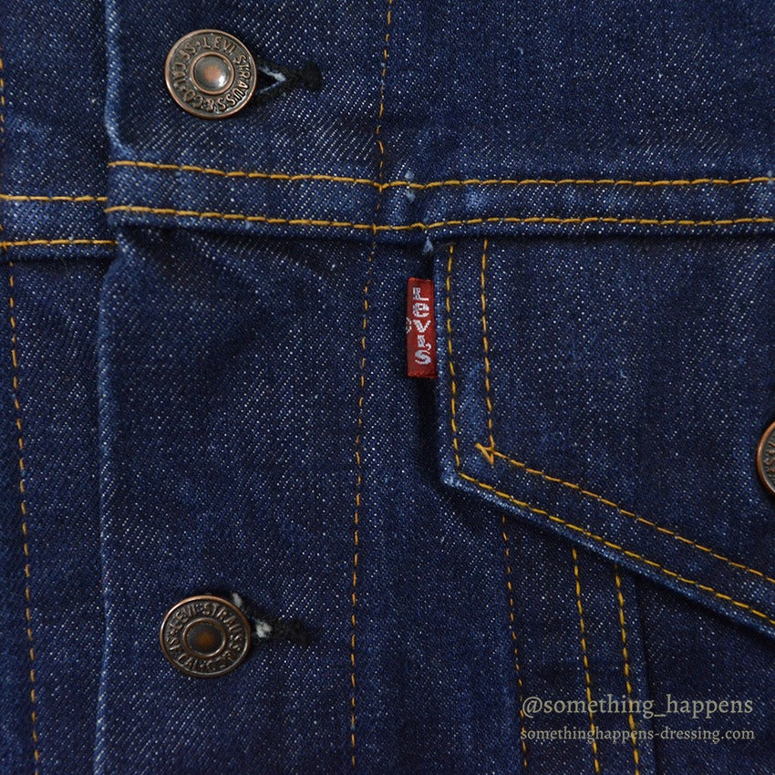 1970's Levi's 70505-0217 small-e DENIM JACKET ONE WASH... 46
