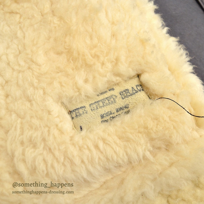 1970's~ THE SHEEP SHACK MOUTON SHEARLING VEST...