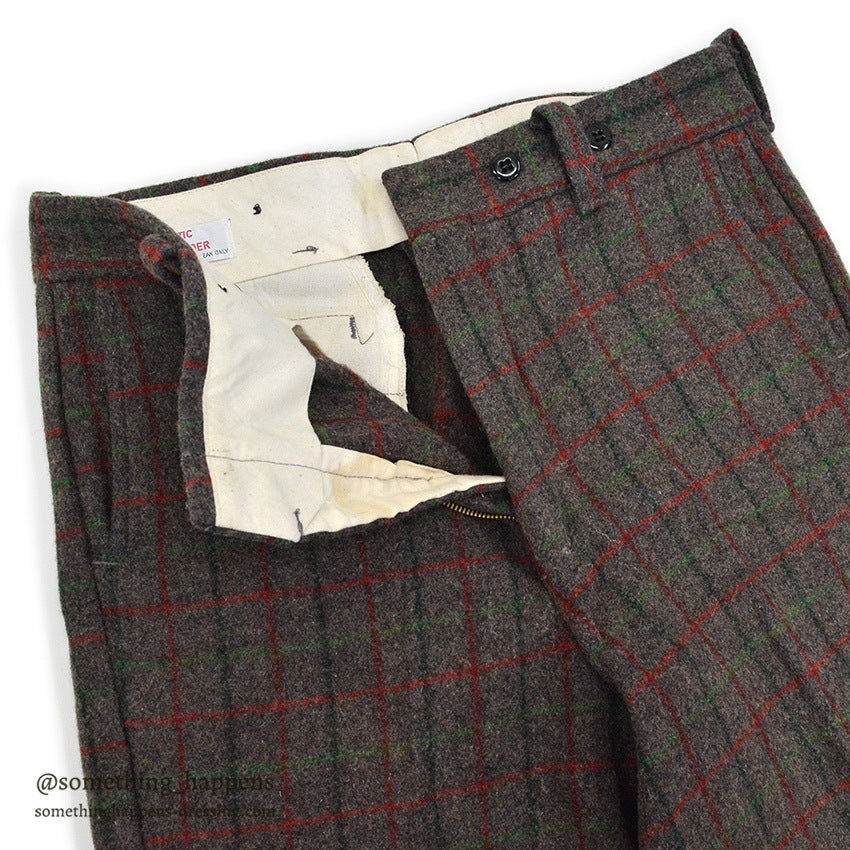 1960's ARCTIC BY COMMANDER HUNTING WOOL PANTS ... W35/L28