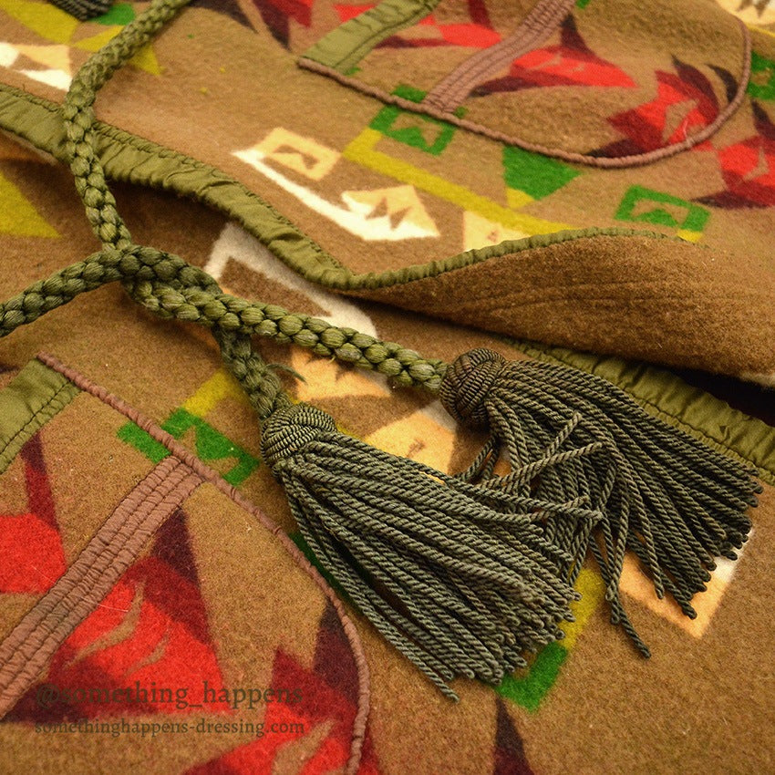 1920's PENDLETON INDIAN BLANKET COAT CHIEF BROWN ...