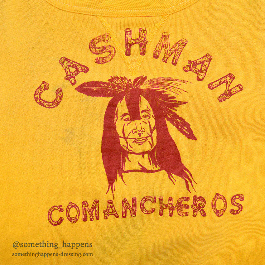 ~1960's CASHMAN COMANCHEROS INDIAN FACE previous V SWEAT SHIRT...