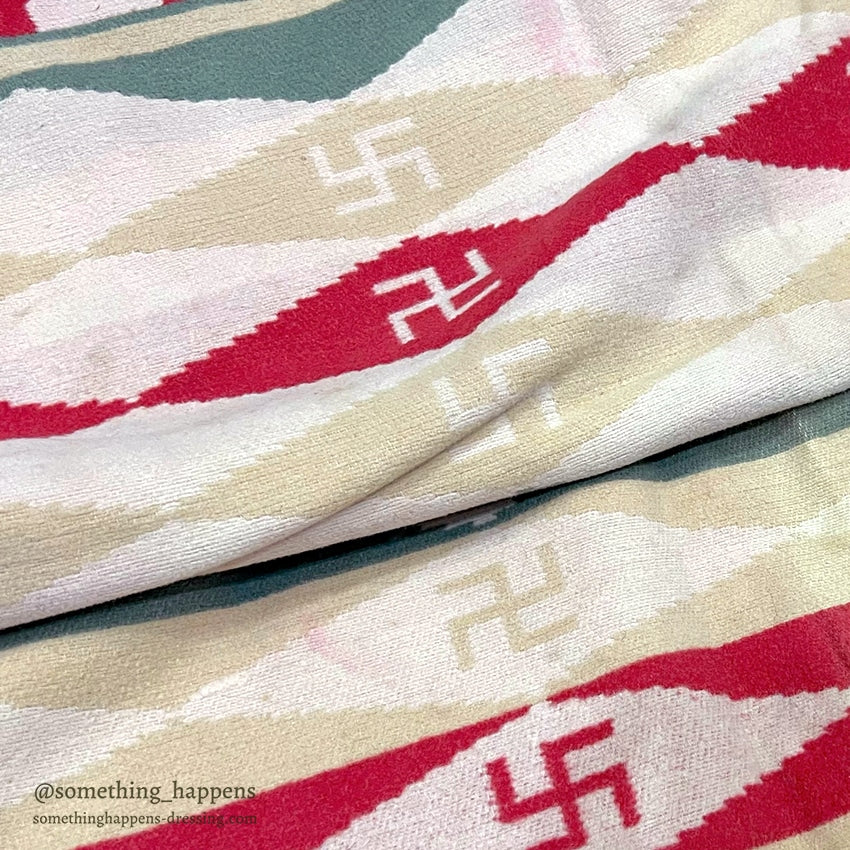 c.1930's SWASTIKA CAMP BLANKET... 180cm×150m