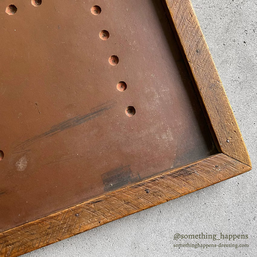 ANTIQUE SWASTIKA PRIMITIVE FOLK ART WOOD BOARD ... 52cm/52cm