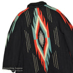 ~1940's CHIMAYO BLANKET JACKET BLACK...