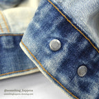 1970's Levi's 70505-0217 BLEACHED DENIM JACKET... 44