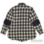 1940's WOOLRICH BLACK/WHITE PLAID WOOL SHIRT ... 16