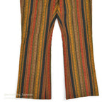1970's MACH II BY ARROW MULTI STRIPE PATTERN FLARE PANTS... W32/L29
