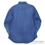 1960's~ MAVERICK DENIM WESTERN SHIRT... 15 1/2