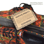 1990's DEADSTOCK CONVERSE AFRICAN PRINT BROWN SKIDGRIP LOW ... 7 1/2