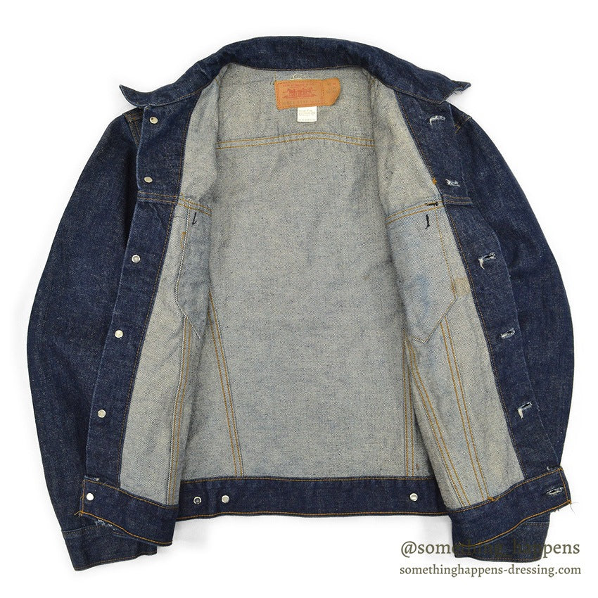 1970's Levi's 70505 small-e DENIM JACKET DARK... 40