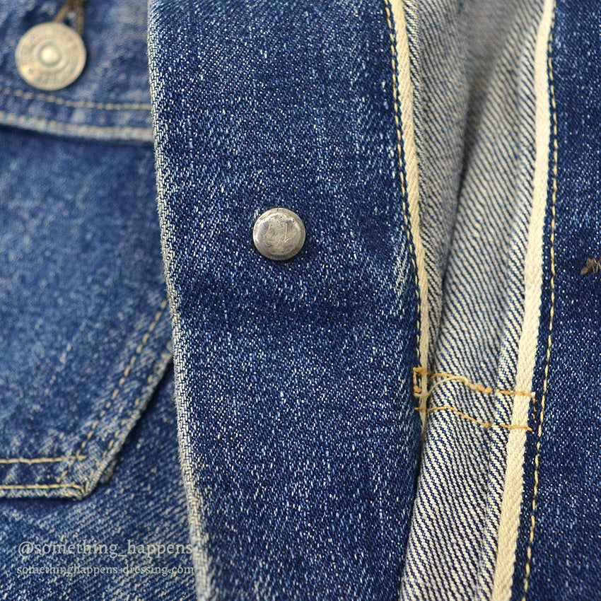 1950's LEVI'S 507XX TYPE2 DENIM JACKET ... Fits like 44