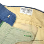 1970's CRAZY PATTERN PATCHWORK CORDUROY PANTS... W32/L28
