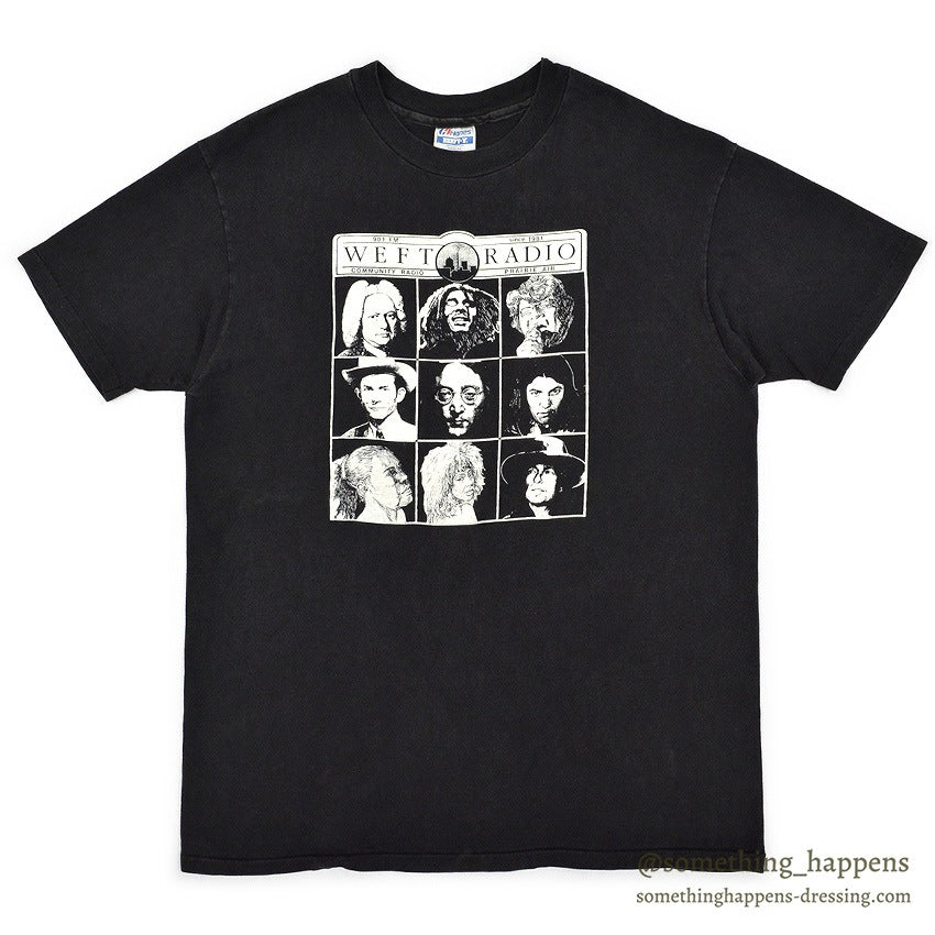 1980's~ HANES WEFT RADIO VARIOUS ARTISTS T-SHIRT ... XL