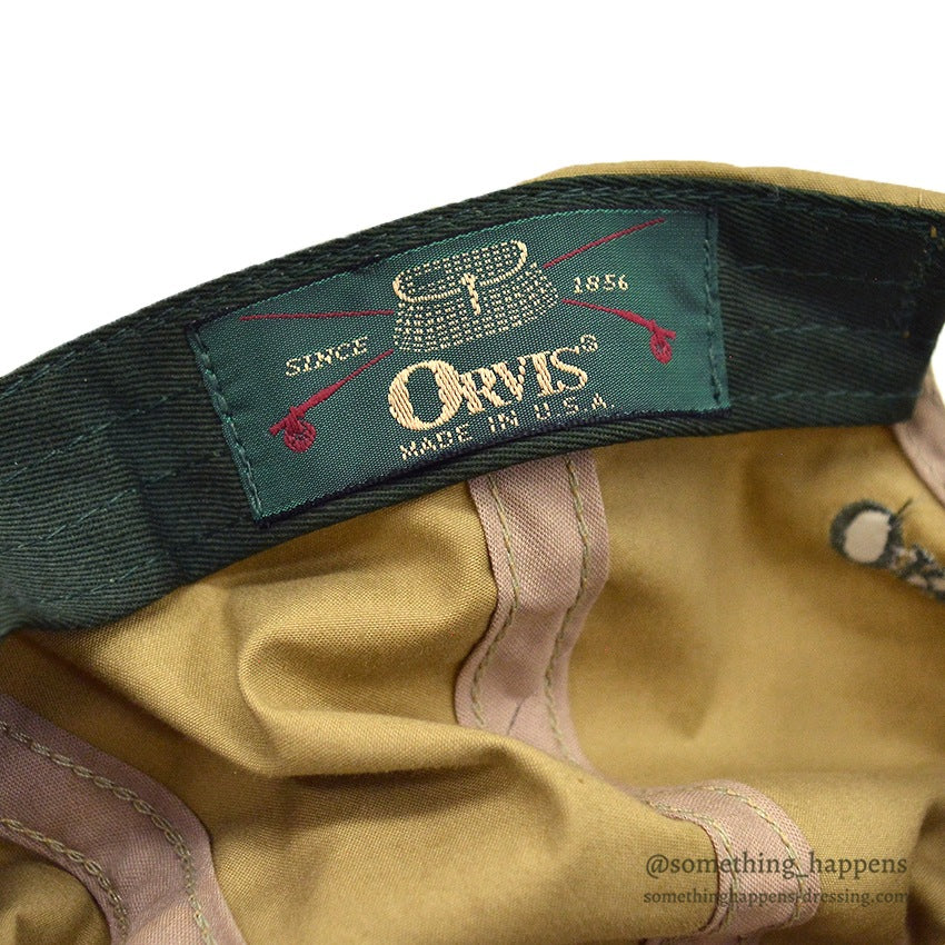 1990's DEADSTOCK ORVIS COTTON CLOTH FISHING CAP...