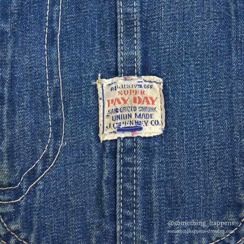 1940's SUPER PAYDAY DENIM COVERALL...