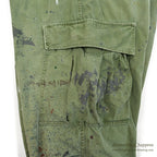1960's USARMY JUNGLE FATIGUE PANTS POPLIN... MEDIUM-REGULAR