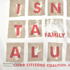 1990's HANES HATE IS NOT A FAMILY VALUE PHOTO PRINT T-SHIRT ... L